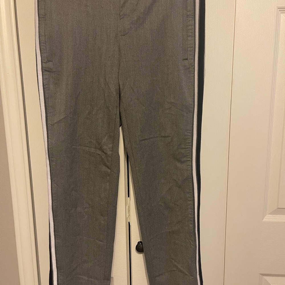 Banana Republic Gray Capris with Black and White Trim